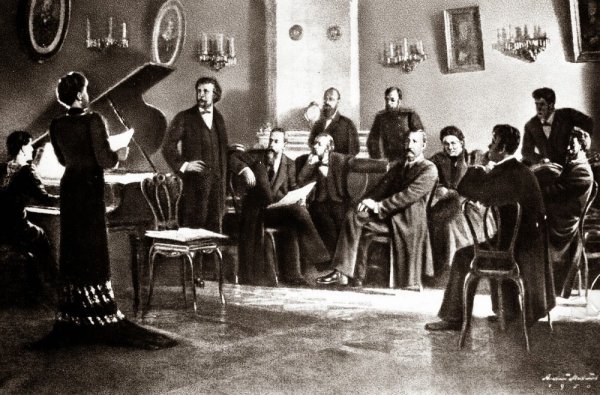 Кружок могучая кучка картина