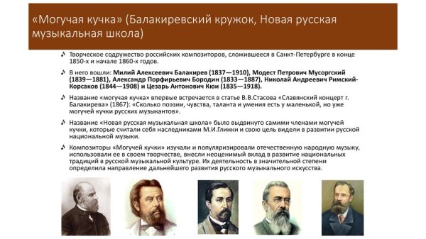 Бородин могучая кучка