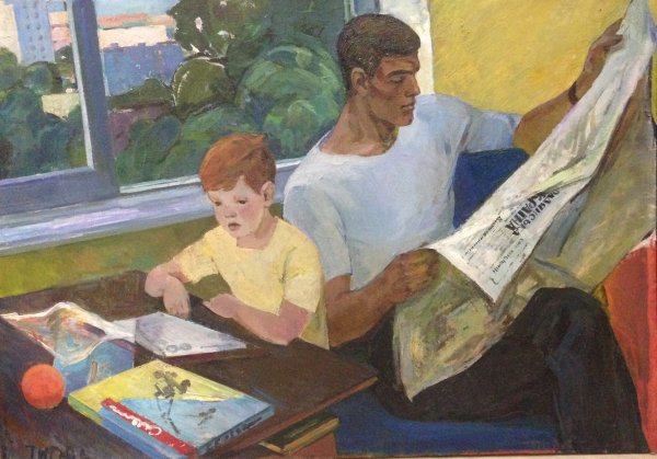 Чтение в Советской живописи