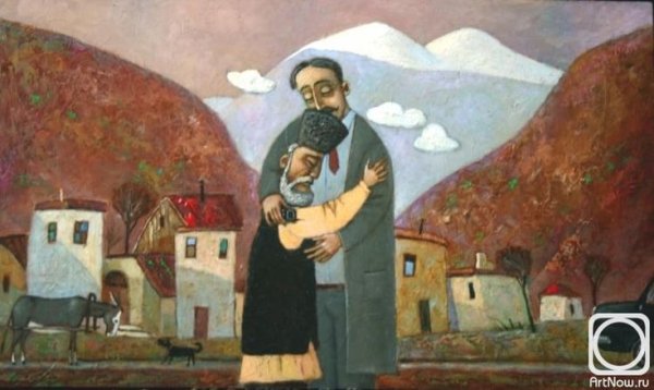 Картина отец и сын