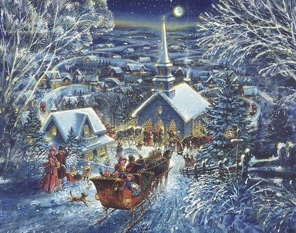 Художник Стюарт Шервуд Рождество