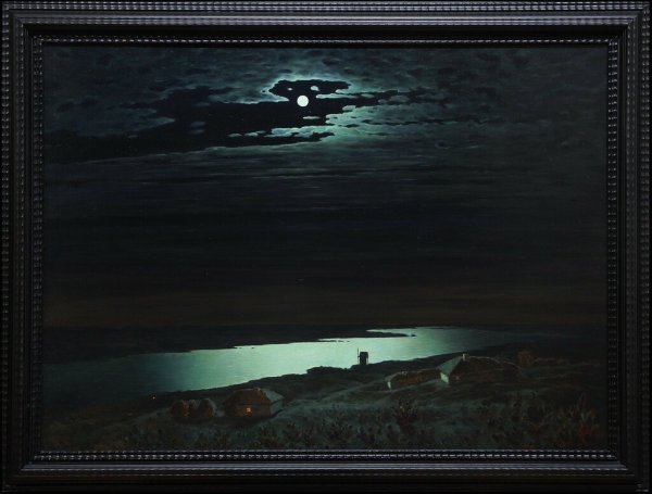 Куинджи Лунная ночь Третьяковская галерея