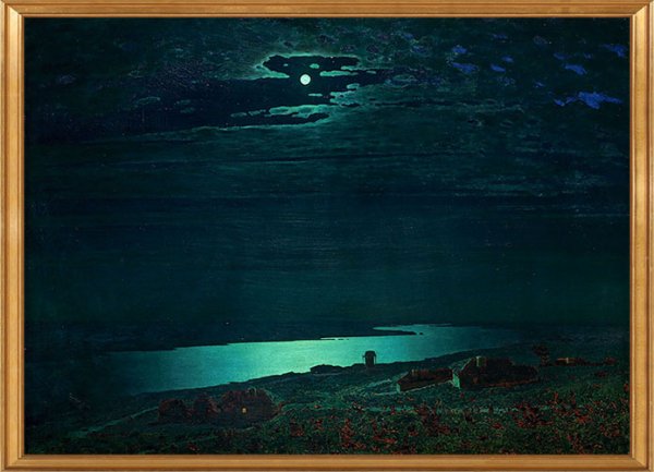 А. Куинджи. «Лунная ночь на Днепре». 1880 Г.