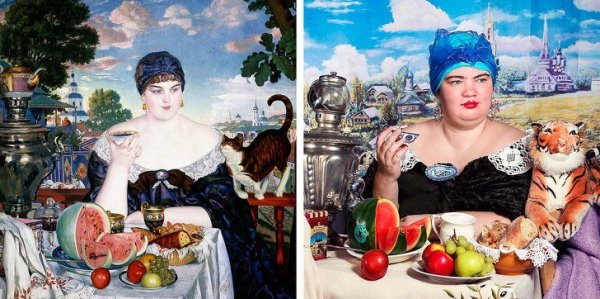 Кустодиев Купчиха 1915