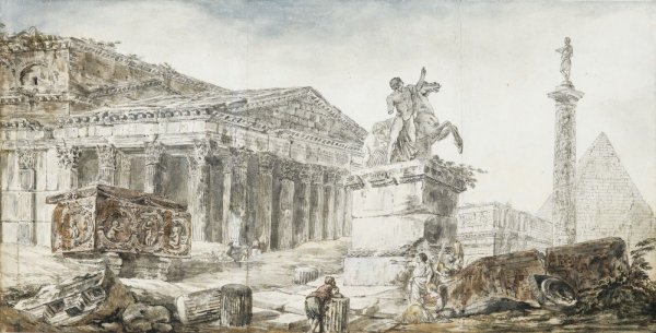 Робер, Юбер картины Лувр 1733-1808