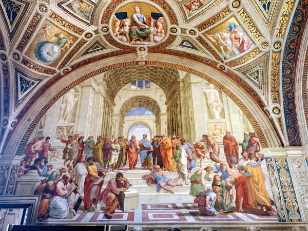 Рафаэль Санти диспута Станца делла Сеньятура