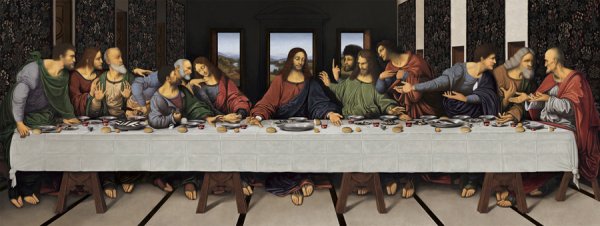 Тайная вечеря Леонардо Иуда