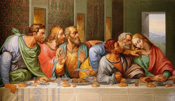 Картина вечеря Леонардо да Винчи