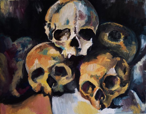 Поль Сезанн пирамида из черепов