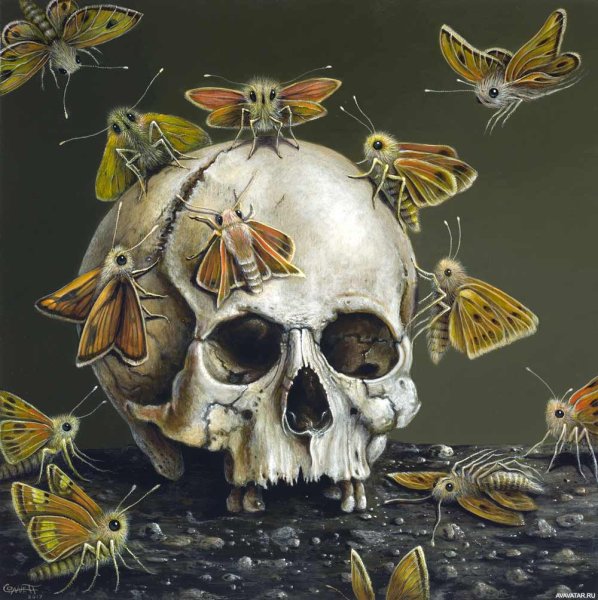 Череп в современной живописи