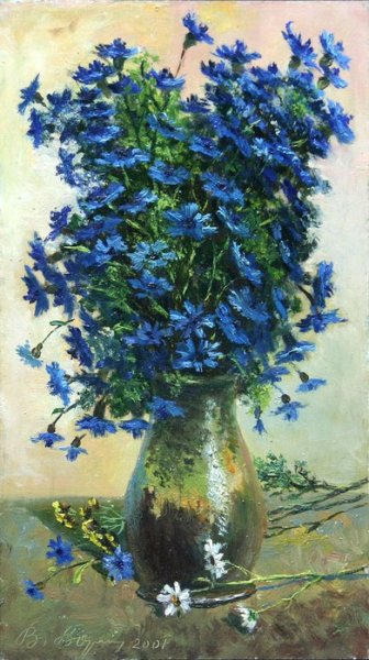 Картина Мусатова васильки