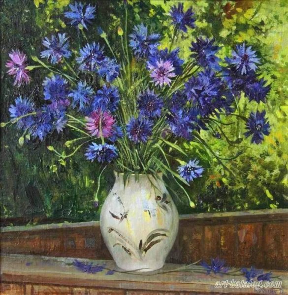 Художница Мария Павлова картина художника васильки