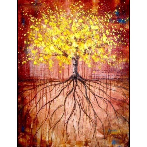 Картина маслом дерево жизни