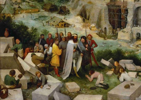 Брейгель Вавилонская башня пазл