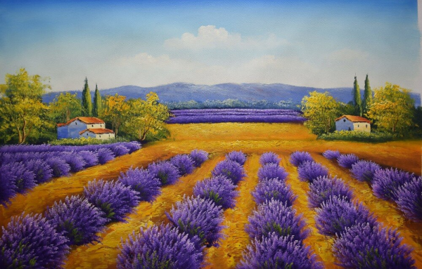 Клод Моне Лавандовое поле