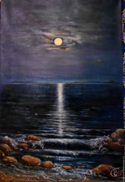 Отражение Луны в воде