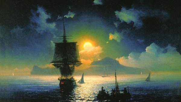 Ночь в море