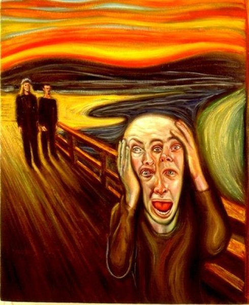Эдвард Мунк крик фотожаба