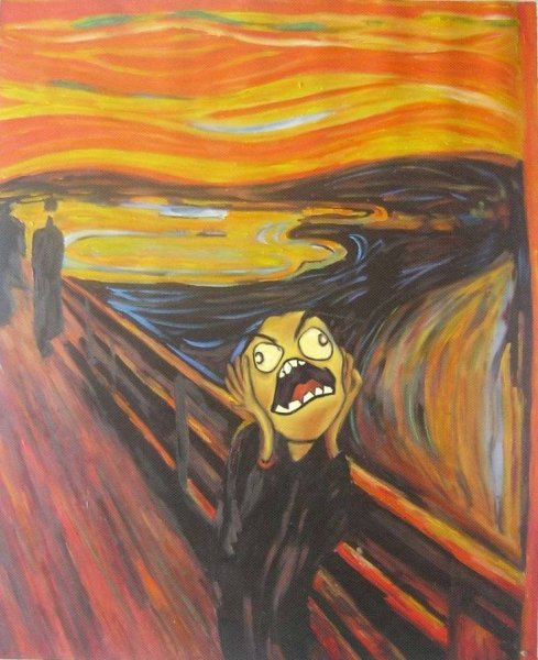 Эдвард Мунк крик пародии