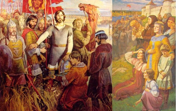 Картина Ракши проводы ополчения