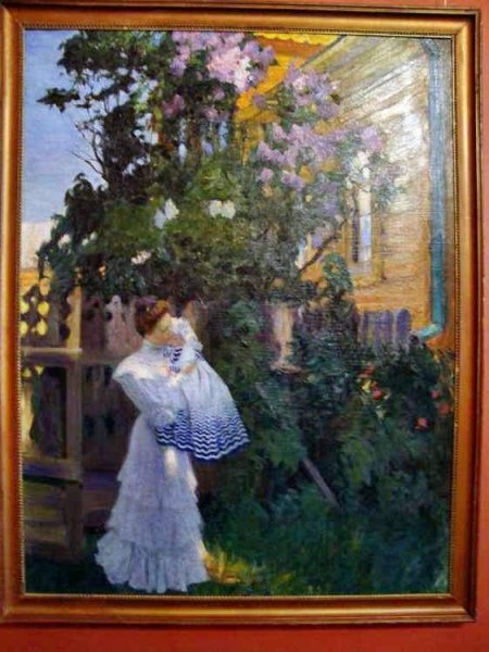 Кустодиев сирень картина