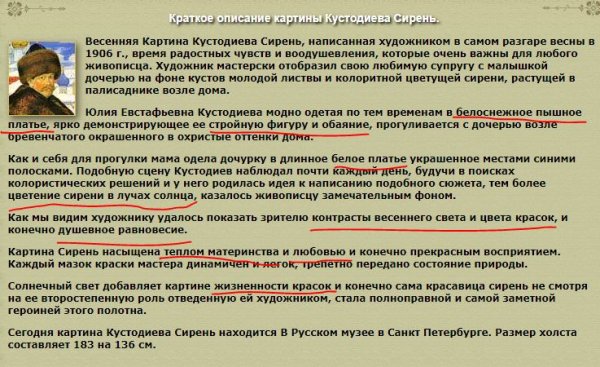 Борис Кустодиев сирень