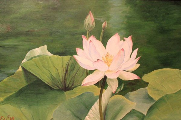 Китайская живопись Лотосы кувшинки