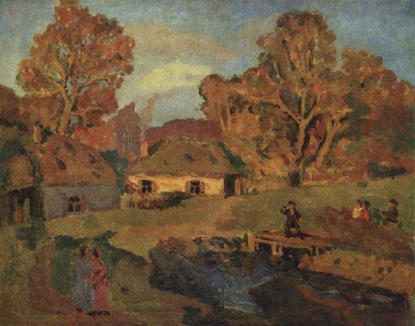 Николай Крымов. Розовая зима, 1912