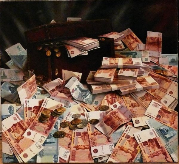 Деньги на картинах художников