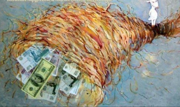 Бочка с деньгами