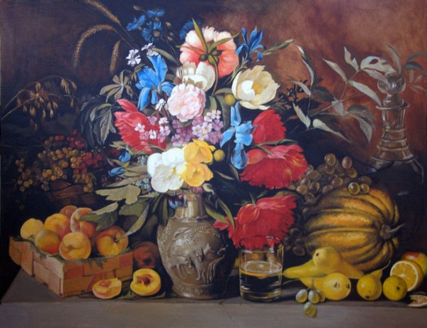 Картина и т Хруцкого цветы и плоды