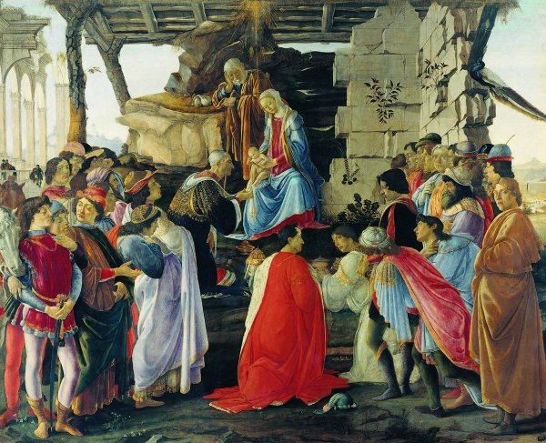 Боттичелли поклонение волхвов картина