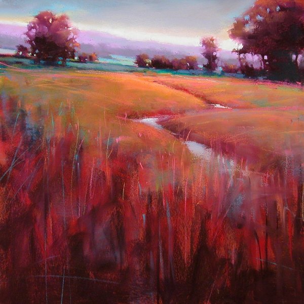 Пейзаж пастелью