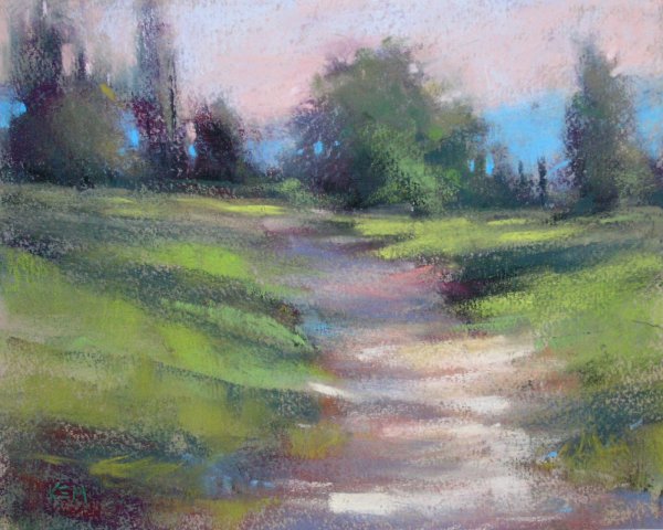 Море пастелью сухой