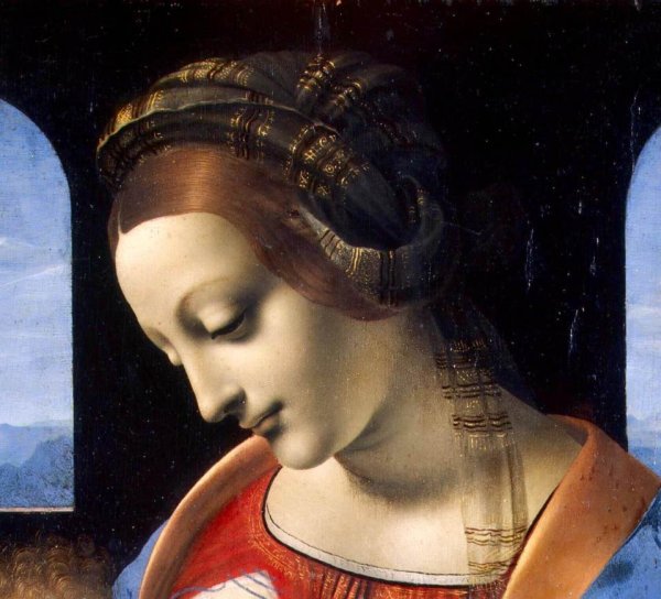 Возрождение Мадонна с младенцем Леонардо да Винчи