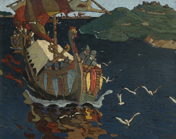 Николай Рерих. Заморские гости. 1902