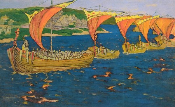 Рерих заморские гости картина