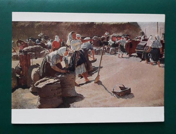 Картина хлеб Яблонская каким трудом заняты