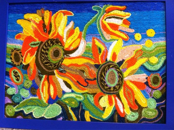 Ниткография петух