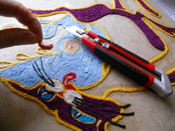 Ниткография рисование нитками