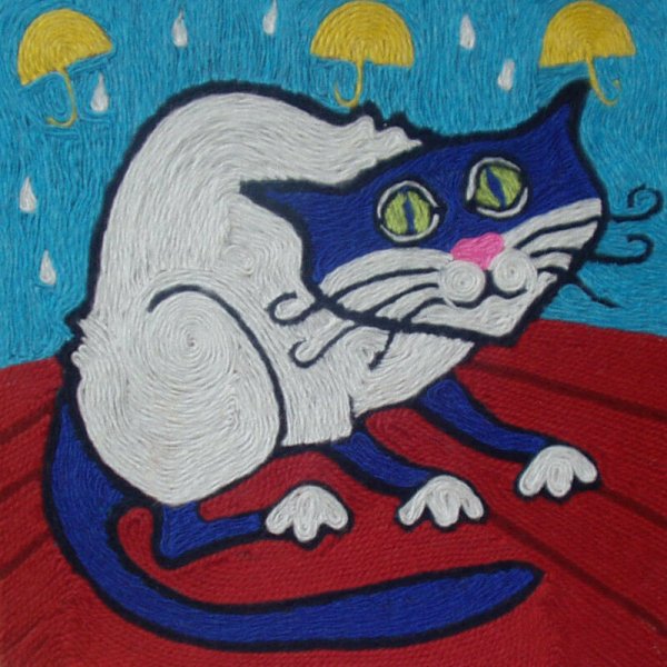 Ниткография кошка