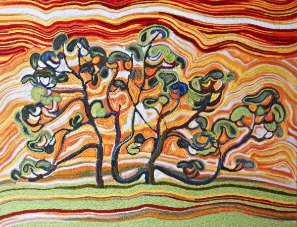 Ниткография рисование нитками