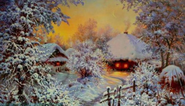 Николай Крымов. Розовая зима, 1912