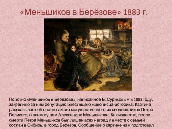 Меньшиков в Березове Суриков