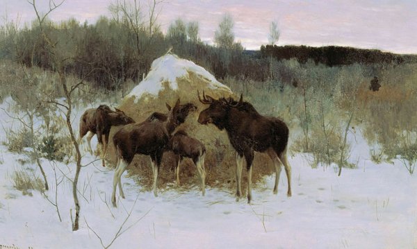 Алексей Степанов картина лоси