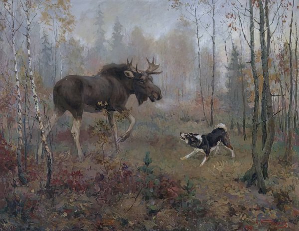 Животные Якутии живопись