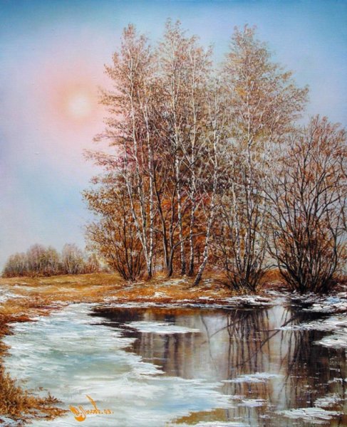 Художник Лысов Юрий зима картины