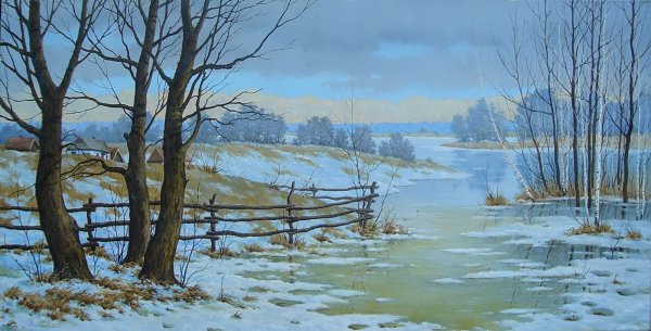 Сарычев Александр Алексеевич, "Весна. Половодье". 2004