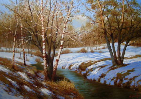 Станислав Брусилов весенние пейзажи