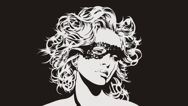 Красивый монохромный рисунок